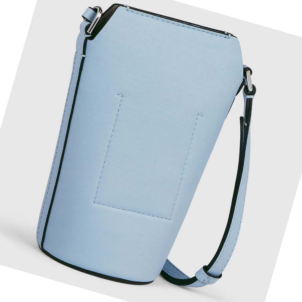 Men's Ecco Textureblocks Pot Bags Blue | Canada 709YXF